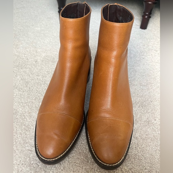 Cole Hann Zerogrand Cognac Leather Ankle Boot, size 8 - Picture 3 of 8
